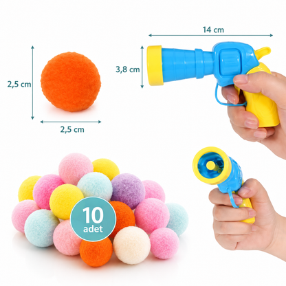 Purrio™ Peluş Top Atan Tabanca Kedi Oyuncağı