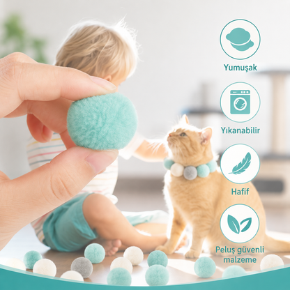 Purrio™ Peluş Top Atan Tabanca Kedi Oyuncağı